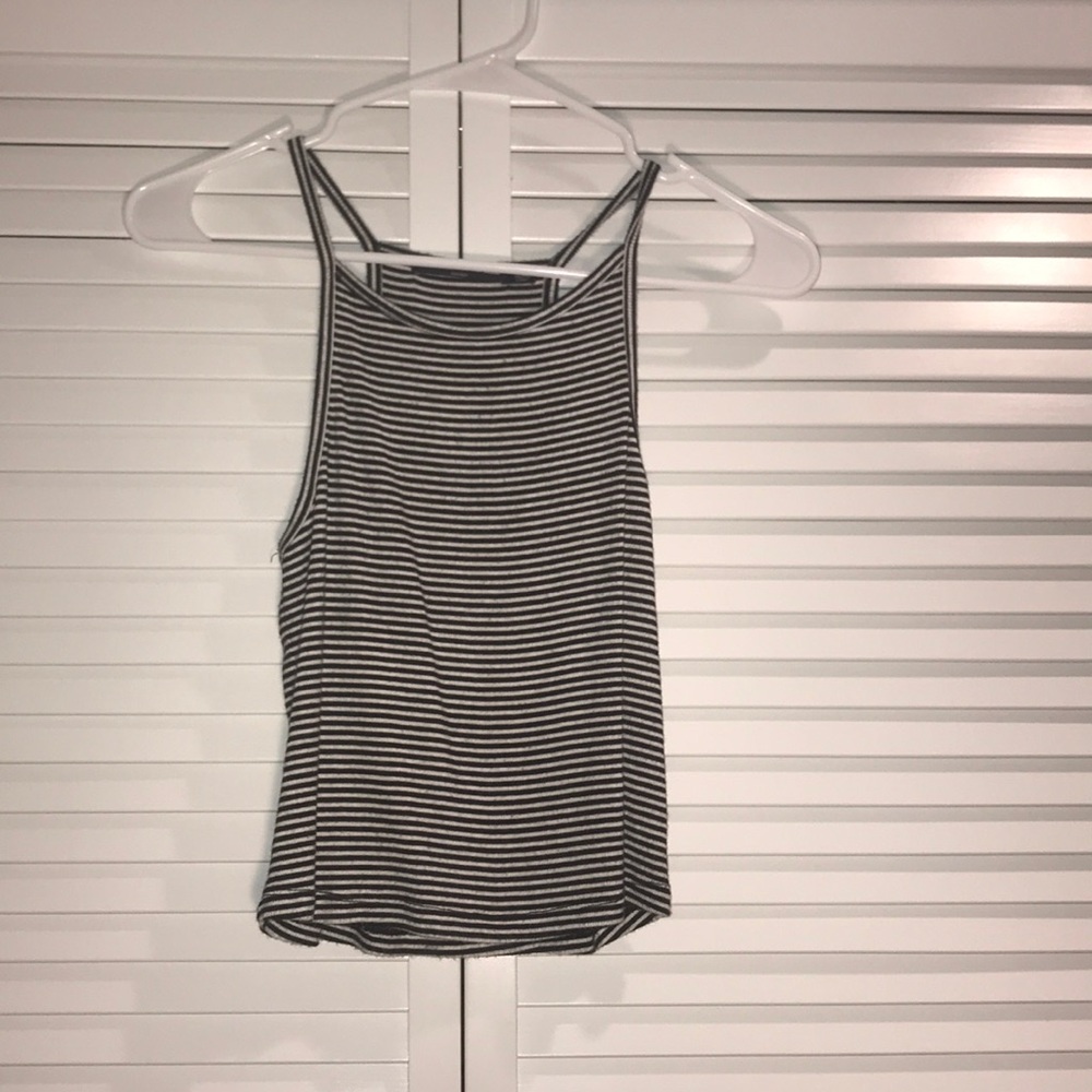 Black and White Striped Brandy Melville Tank Top